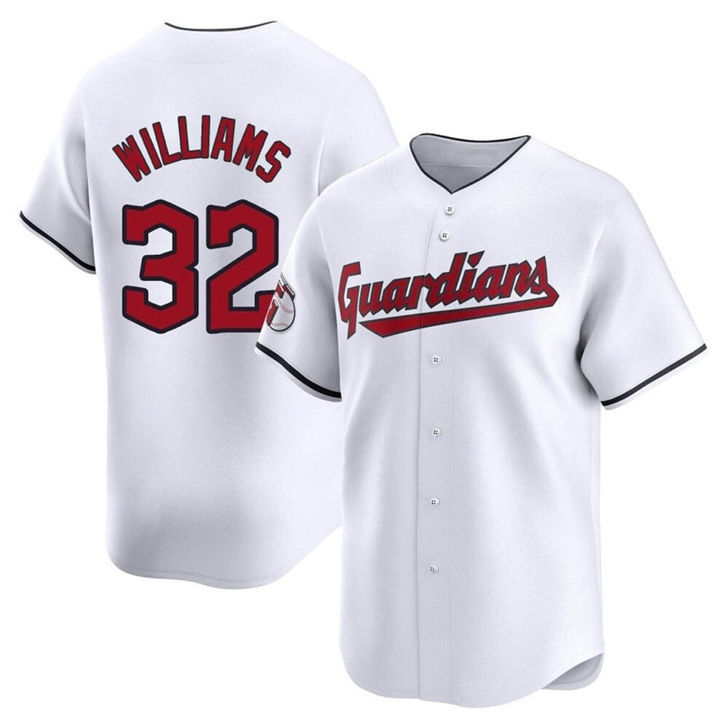 Davalo C.Guardians #32 Gavin Williams Player White Limited Home Stitched Jerseys