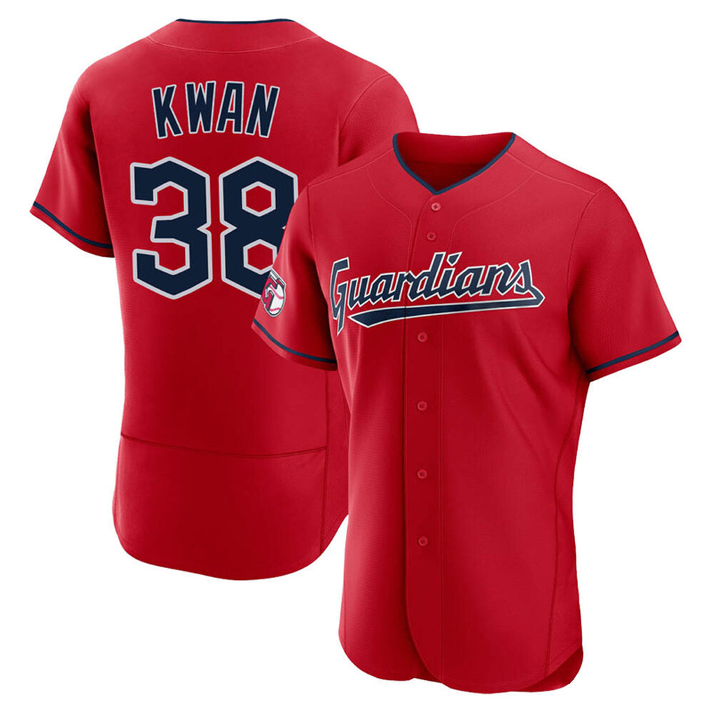 Davalo C.Guardians #38 Steven Kwan Player Red Limited Elite Home Stitched Jerseys