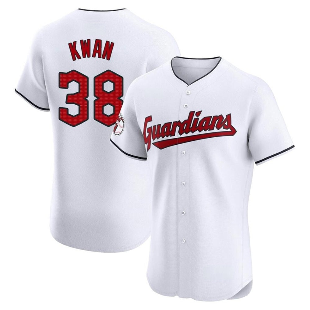 Davalo C.Guardians #38 Steven Kwan Player White Limited Elite Home Stitched Jerseys