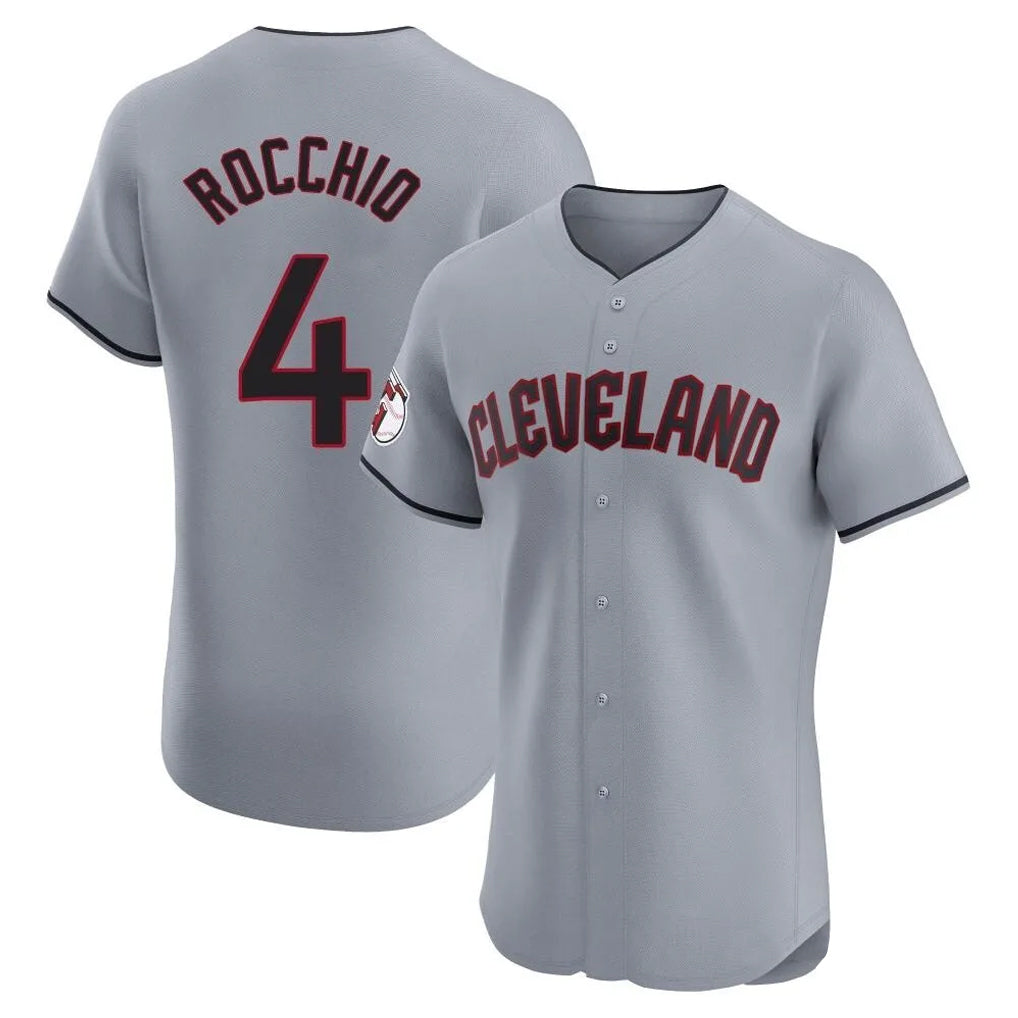 Davalo C.Guardians #4 Brayan Rocchio Player Gray Road Limited Elite Home Stitched Jerseys