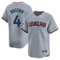 Davalo C.Guardians #4 Brayan Rocchio Player Gray Road Limited Home Game Stitched Jerseys