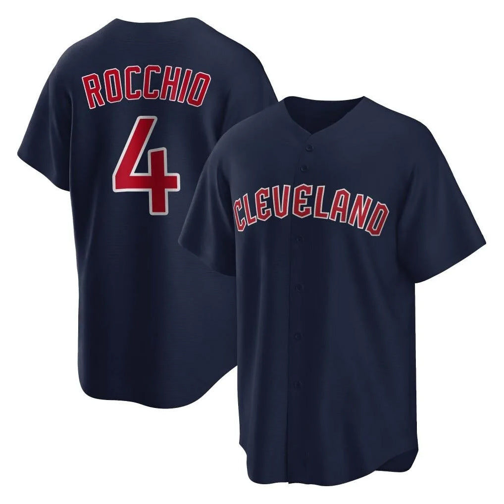 Davalo C.Guardians #4 Brayan Rocchio Player Navy Game Home Stitched Jerseys