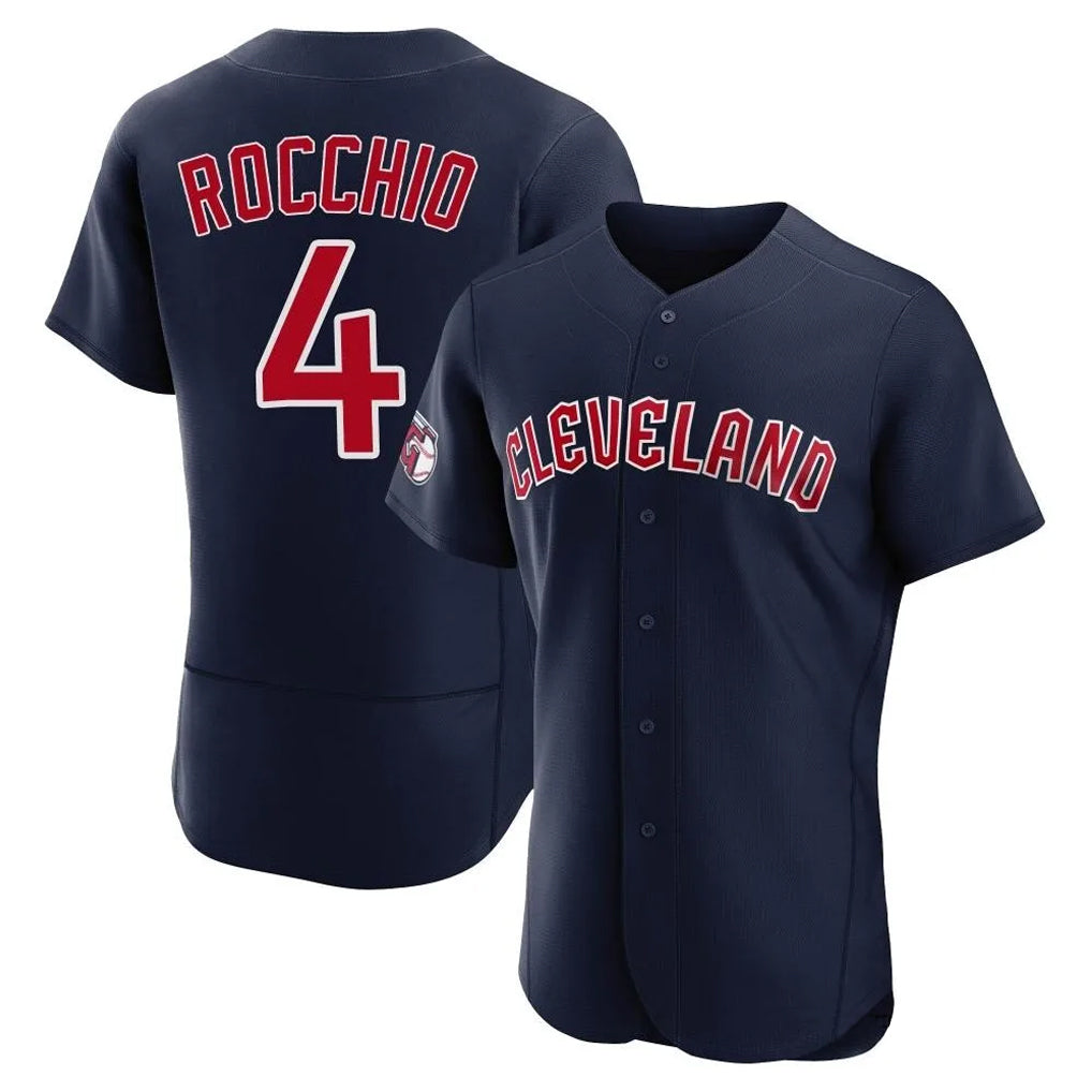 Davalo C.Guardians #4 Brayan Rocchio Player Navy Limited Elite Home Stitched Jerseys