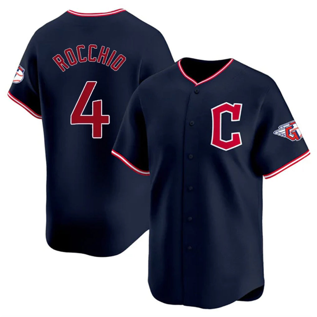 Davalo C.Guardians #4 Brayan Rocchio Player Navy Limited Home Stitched Jerseys