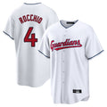 Davalo C.Guardians #4 Brayan Rocchio Player White Home Game Stitched Jerseys