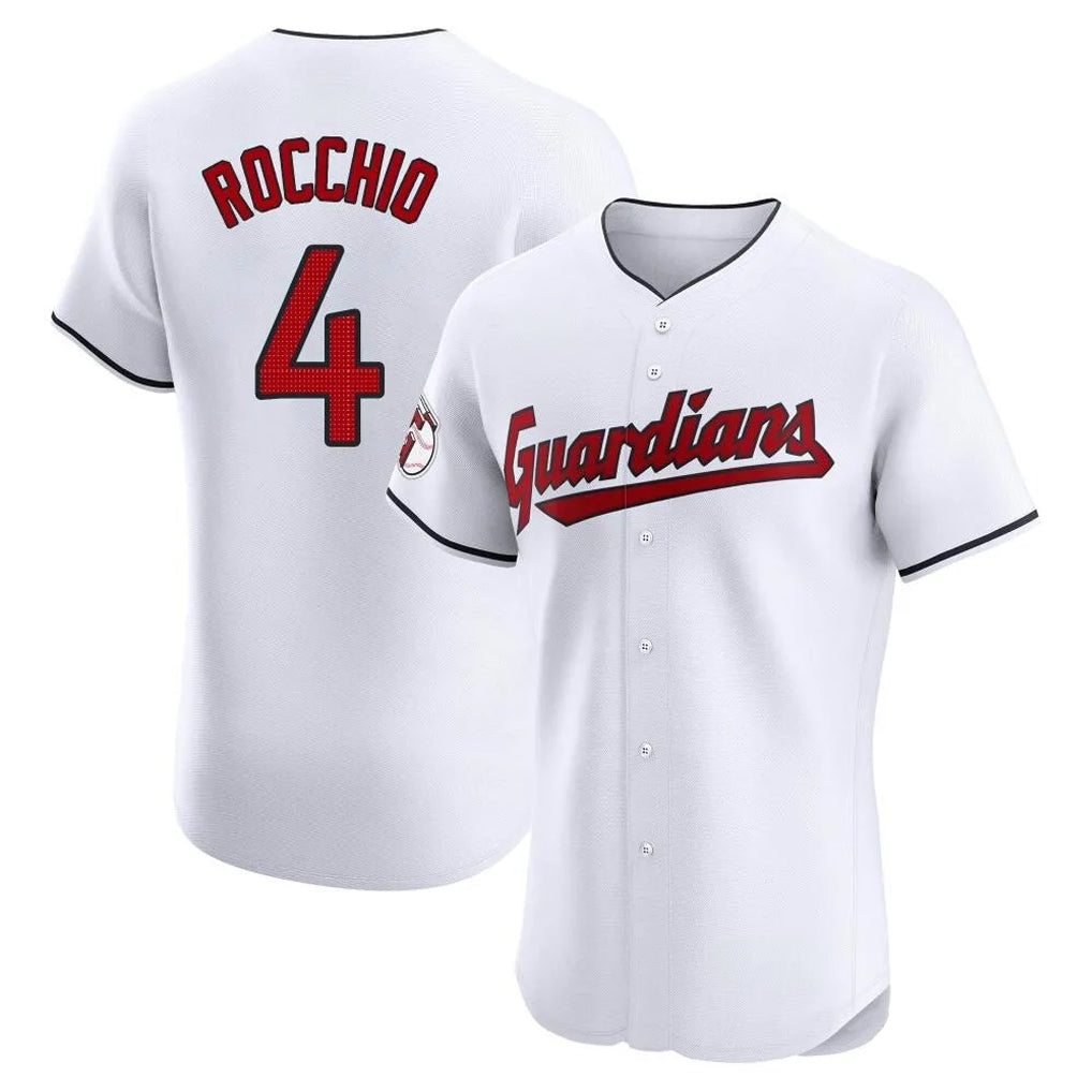 Davalo C.Guardians #4 Brayan Rocchio Player White Limited Elite Home Stitched Jerseys