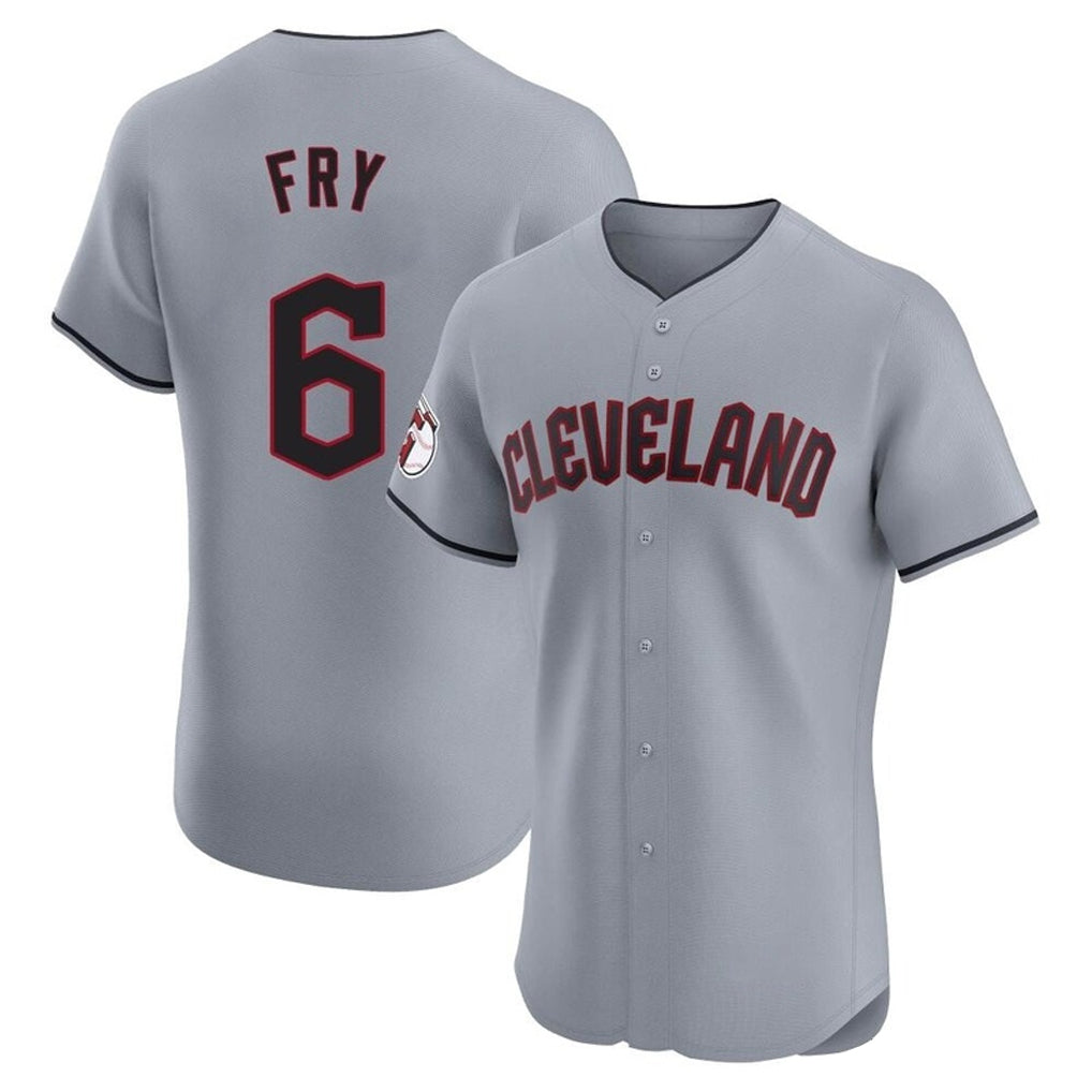 Davalo C.Guardians #6 David Fry Player Gray Road Limited Elite Home Stitched Jerseys