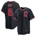 Davalo C.Guardians #6 David Fry Player Navy Home Game Stitched Jerseys