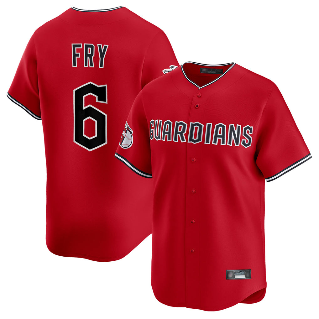 Davalo C.Guardians #6 David Fry Player Red Limited Home Stitched Jerseys