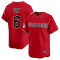 Davalo C.Guardians #6 David Fry Player Red Limited Home Stitched Jerseys