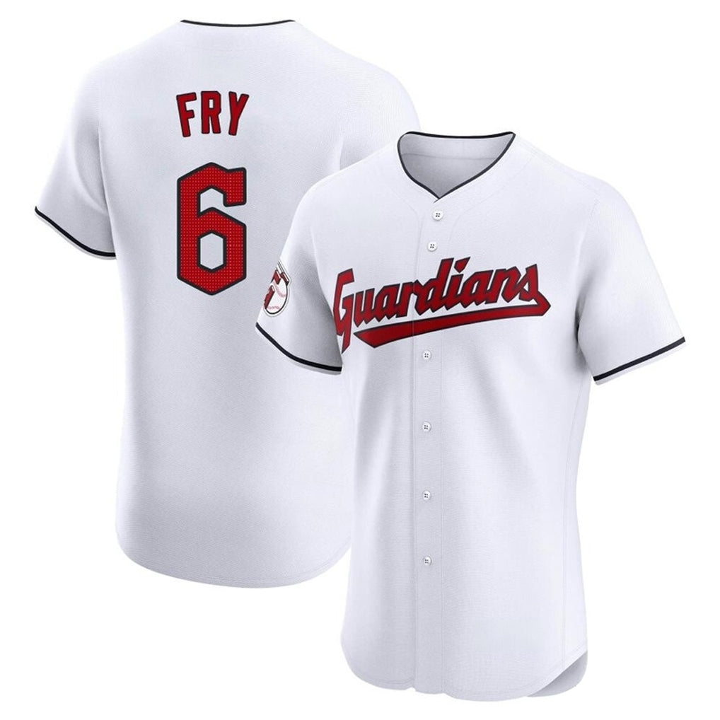 Davalo C.Guardians #6 David Fry Player White Limited Elite Home Stitched Jerseys