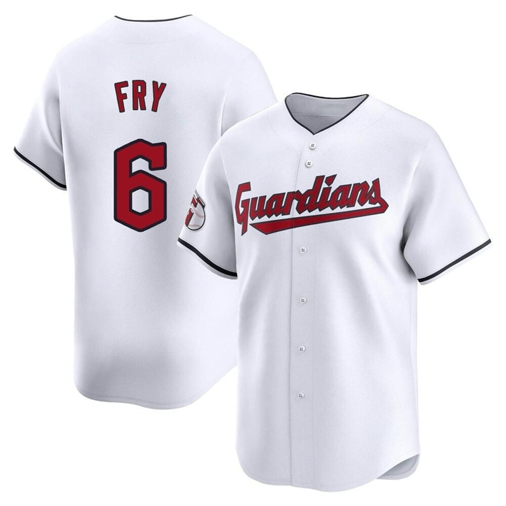 Davalo C.Guardians #6 David Fry Player White Limited Home Stitched Jerseys