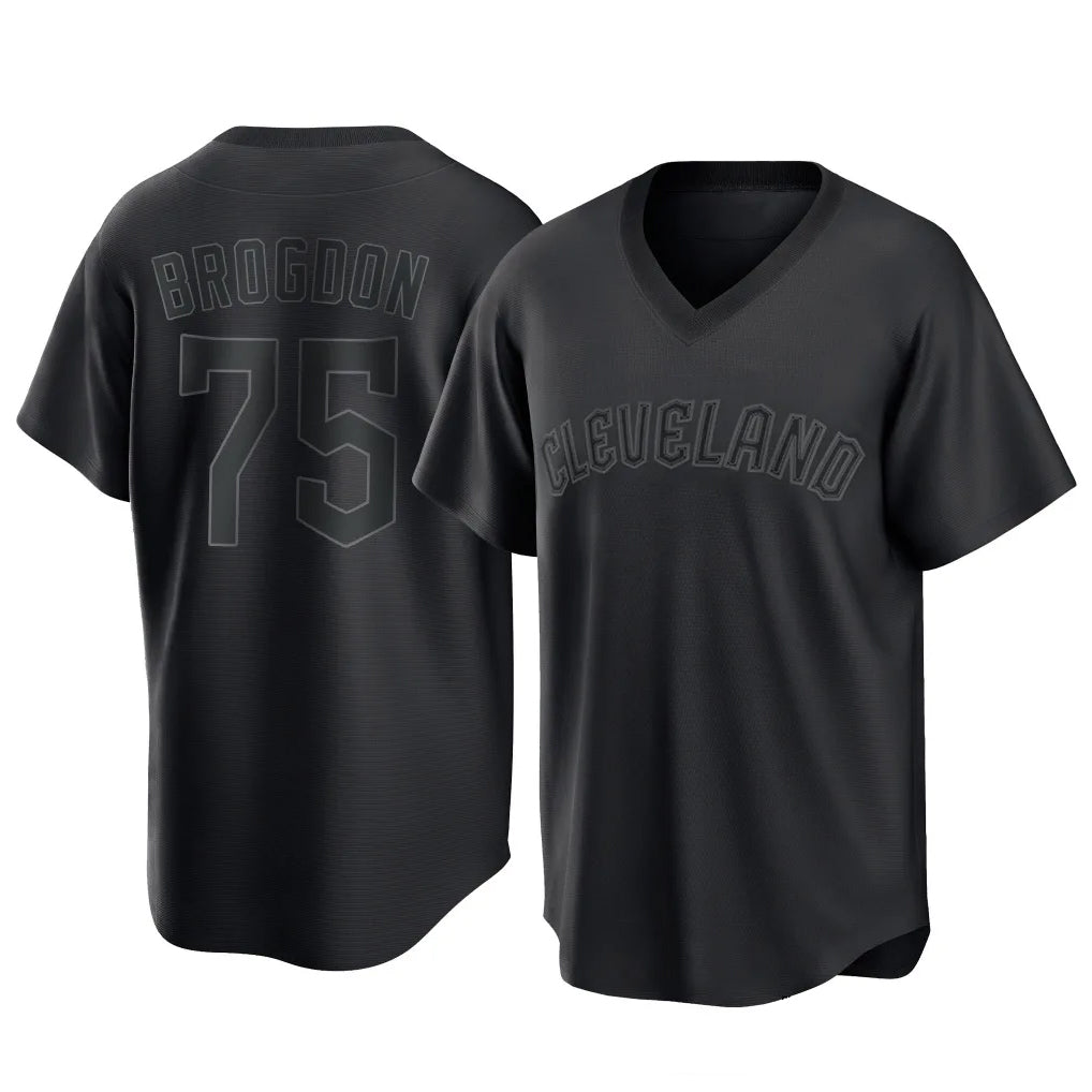 Davalo C.Guardians #75 Connor Brogdon Player Black T-shirt Home Game Stitched Jerseys