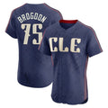Davalo C.Guardians #75 Connor Brogdon Player Navy City Connect Limited Elite Home Stitched Jerseys