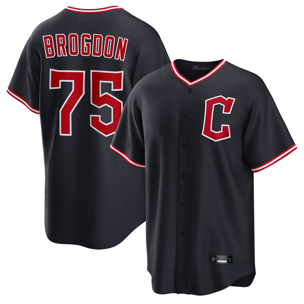Davalo C.Guardians #75 Connor Brogdon Player Navy Home Game Stitched Jerseys
