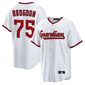 Davalo C.Guardians #75 Connor Brogdon Player White Game Home Stitched Jerseys