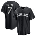 Davalo C.Guardians #7 George Valera Player Black Home Game Stitched Jerseys