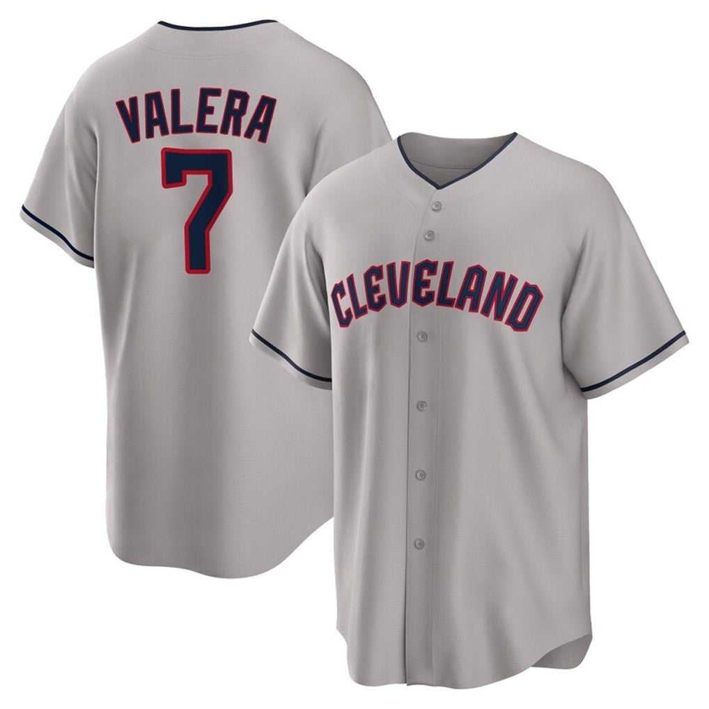 Davalo C.Guardians #7 George Valera Player Gray Game Home Stitched Jerseys