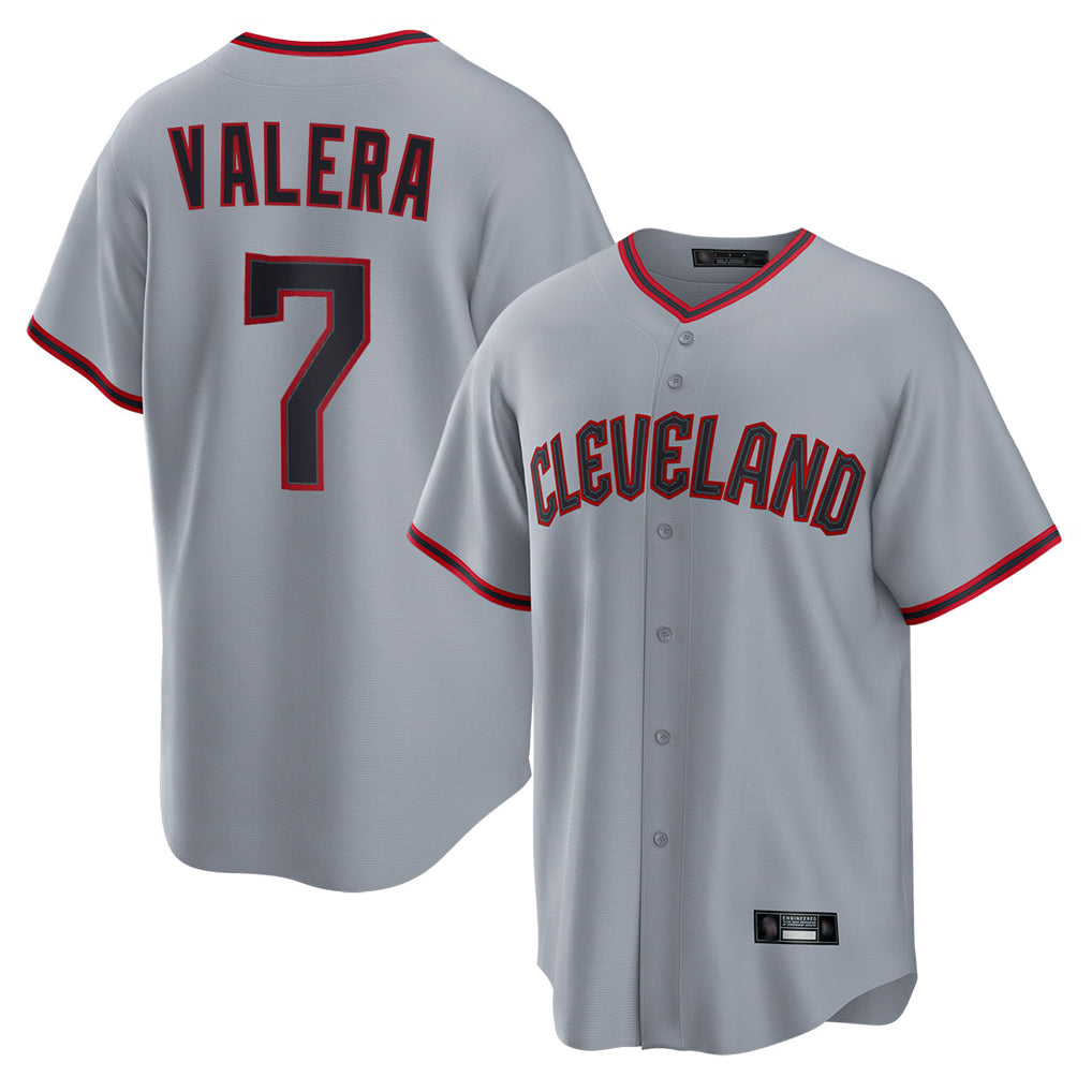 Davalo C.Guardians #7 George Valera Player Gray Home Game Stitched Jerseys