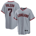 Davalo C.Guardians #7 George Valera Player Gray Home Game Stitched Jerseys