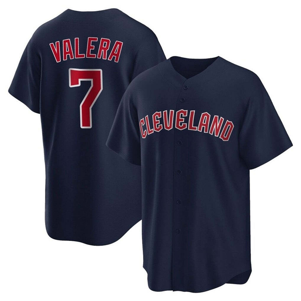Davalo C.Guardians #7 George Valera Player Navy Game Home Stitched Jerseys