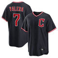 Davalo C.Guardians #7 George Valera Player Navy Home Game Stitched Jerseys