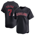 Davalo C.Guardians #7 George Valera Player Navy Limited Home Game Stitched Jerseys