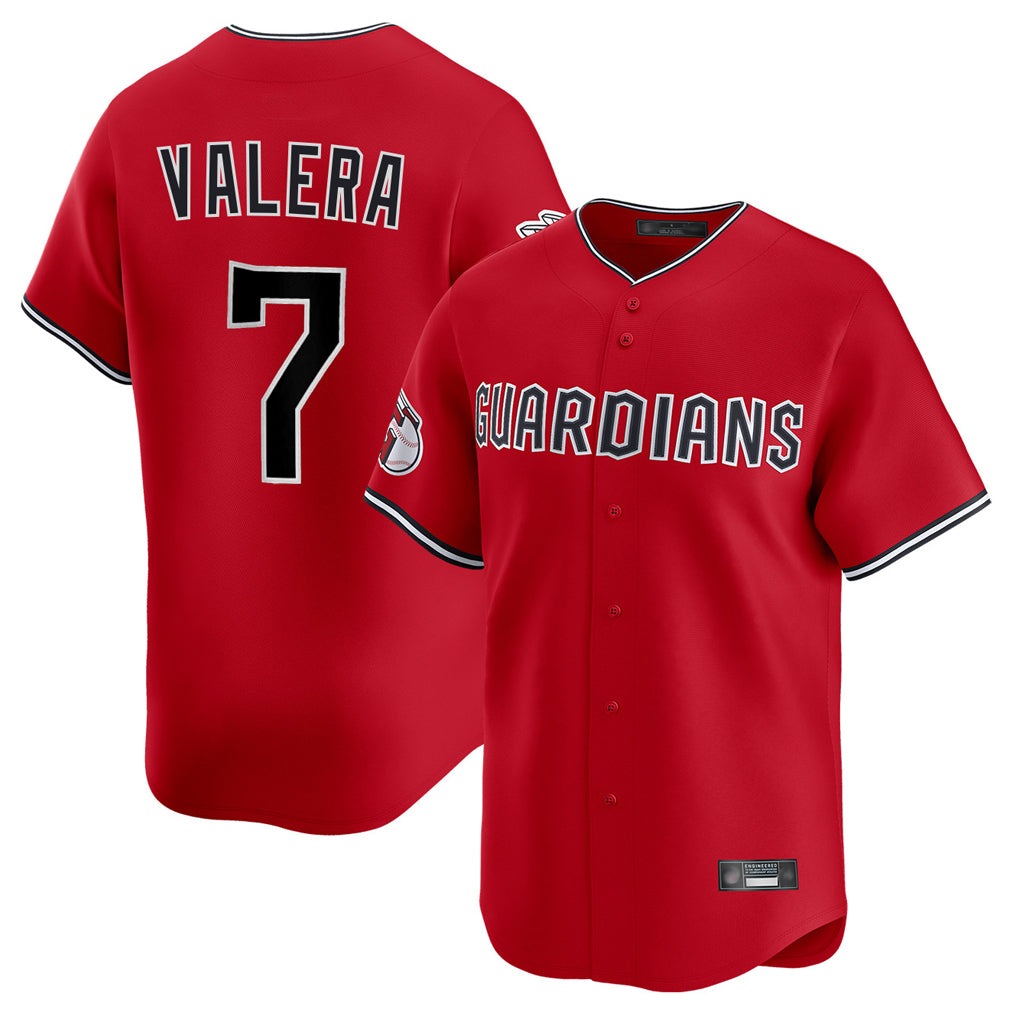 Davalo C.Guardians #7 George Valera Player Red Limited Home Stitched Jerseys
