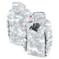 Davalo C.Panthers Arctic Camo Salute to Service Pullover Hoodies Limited Game Blank Player Stitched Jerseys