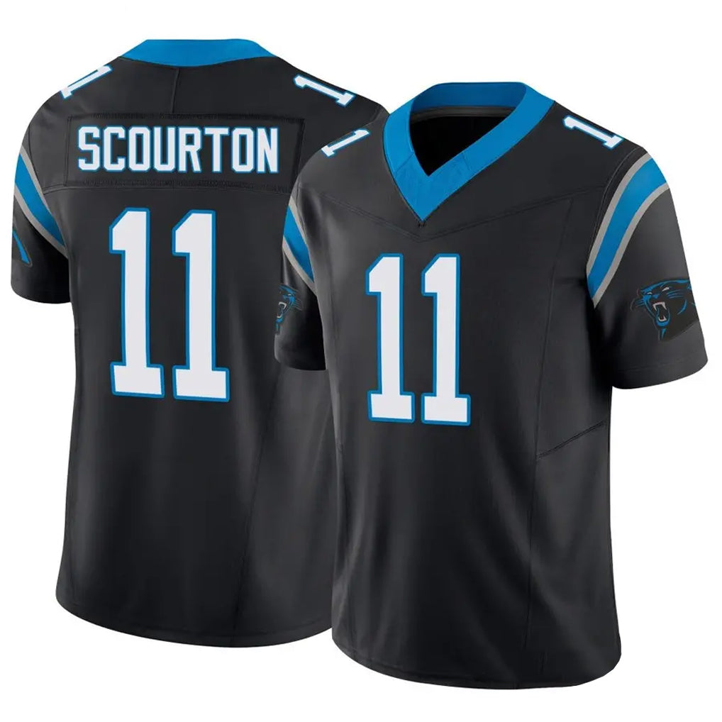 Davalo C.Panthers #11 Nic Scourton Player Black Vapor F.U.S.E. Limited Stitched Jerseys