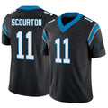 Davalo C.Panthers #11 Nic Scourton Player Black Vapor F.U.S.E. Limited Stitched Jerseys