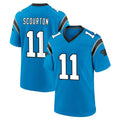 Davalo C.Panthers #11 Nic Scourton Player Blue Home Game Stitched Jerseys