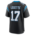 Davalo C.Panthers #17 Xavier Legette Black Team Game Player Stitched Jerseys