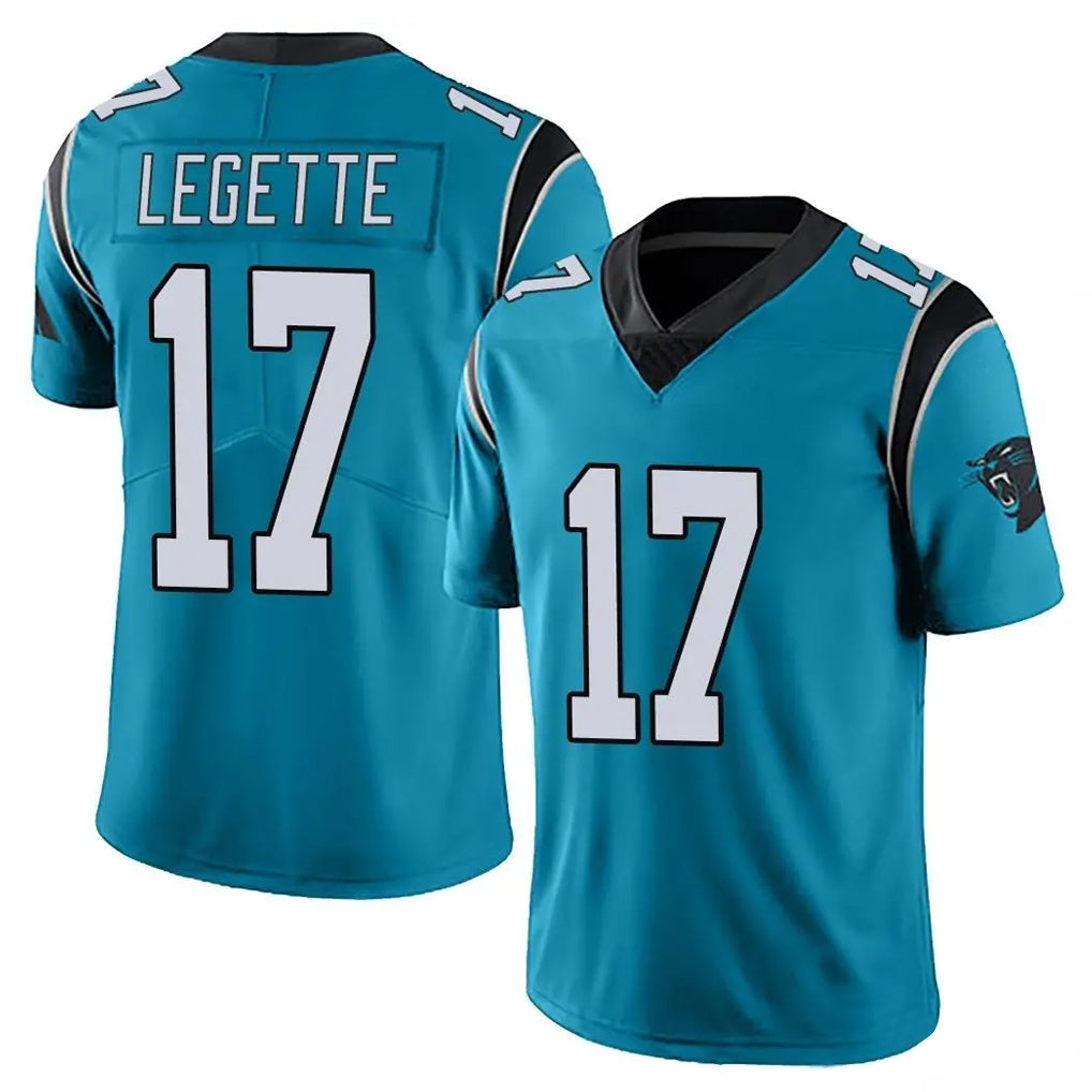 Davalo C.Panthers #17 Xavier Legette Player Blue Vapor Untouchable Limited Game Stitched Jerseys