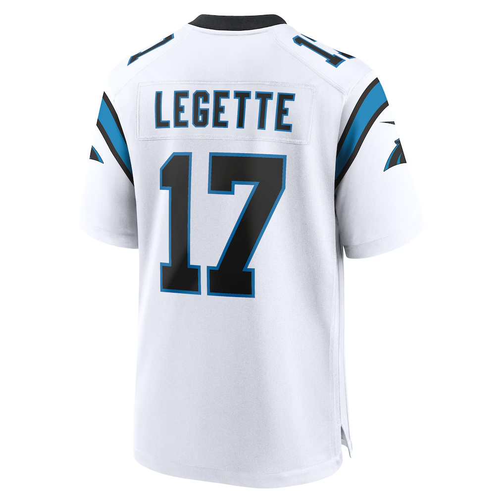 Davalo C.Panthers #17 Xavier Legette White Game Stitched Jerseys