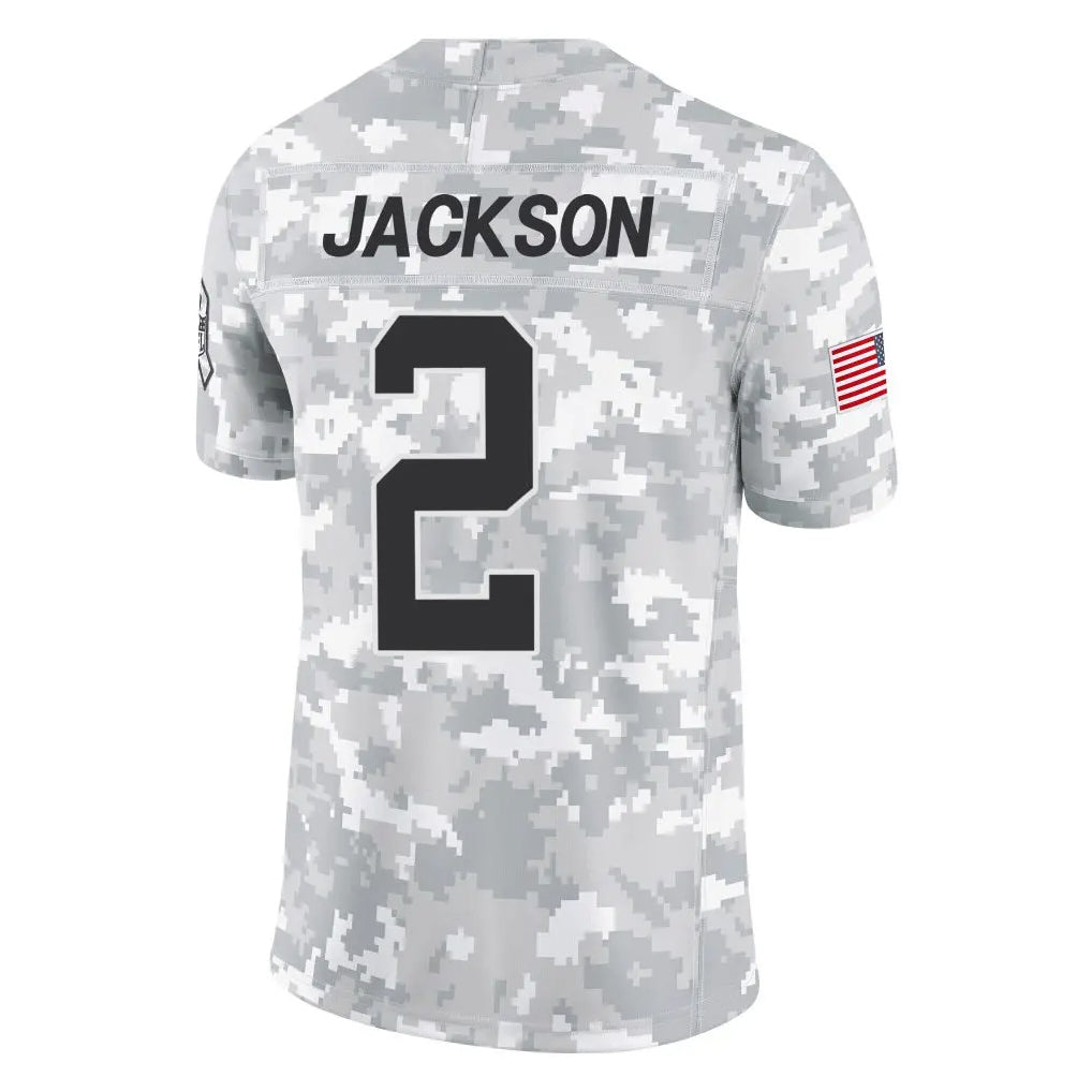 Davalo C.Panthers #2 Michael Jackson Player Arctic Camo Salute to Service Limited Game Stitched Jerseys