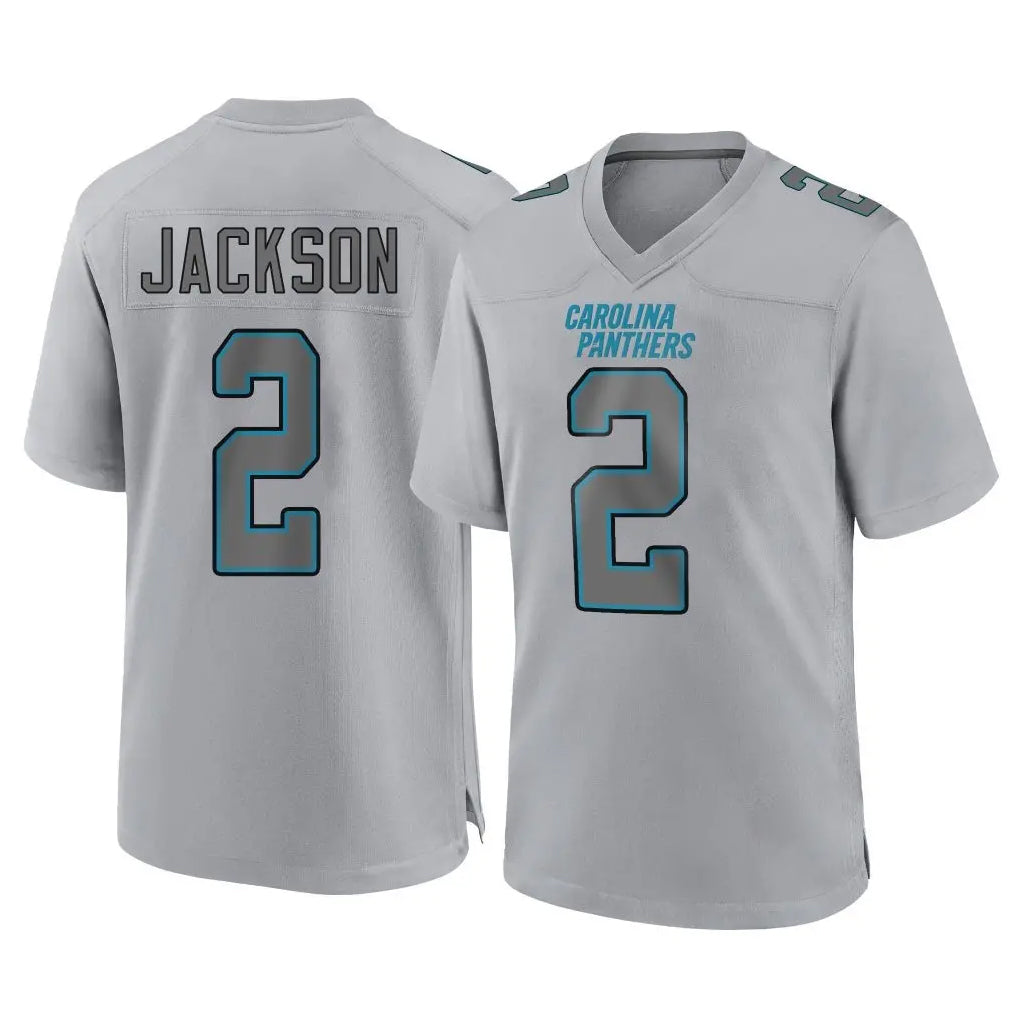 Davalo C.Panthers #2 Mike Jackson Player Gray Atmosphere Fashion Game Stitched Jerseys