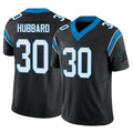 Davalo C.Panthers #30 Chuba Hubbard Player Black Vapor F.U.S.E. Limited Home Game Stitched Jerseys
