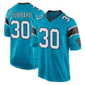 Davalo C.Panthers #30 Chuba Hubbard Player Blue Game Stitched Jerseys