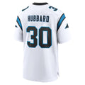 Davalo C.Panthers #30 Chuba Hubbard Player White Home Game Stitched Jerseys