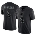 Davalo C.Panthers #4 Tetairoa McMillan Player Black REFLECTIVE Limited Stitched Jerseys