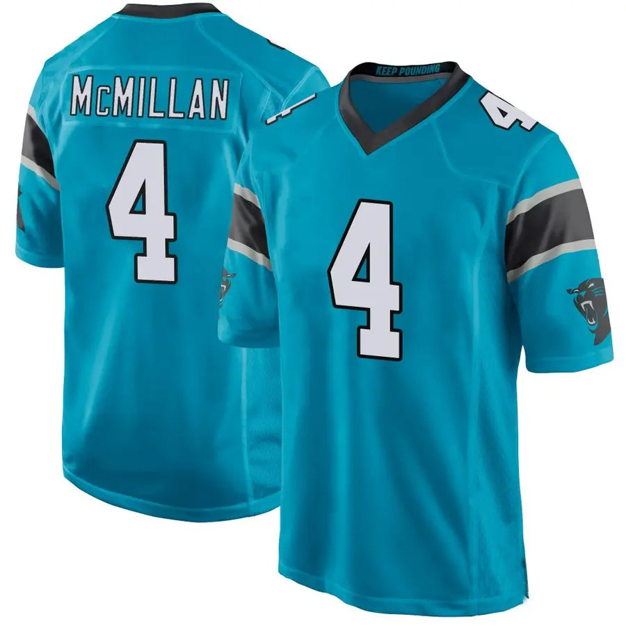 Davalo C.Panthers #4 Tetairoa McMillan Player Blue Game Stitched Jerseys