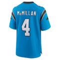 Davalo C.Panthers #4 Tetairoa McMillan Player Blue Home Game Stitched Jerseys