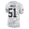 Davalo C.Panthers #51 Sam Mills Player Arctic Camo Salute to Service Limited Game Stitched Jerseys