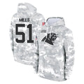 Davalo C.Panthers #51 Sam Mills Player Arctic Camo Salute to Service Pullover Hoodies Limited Game Stitched Jerseys