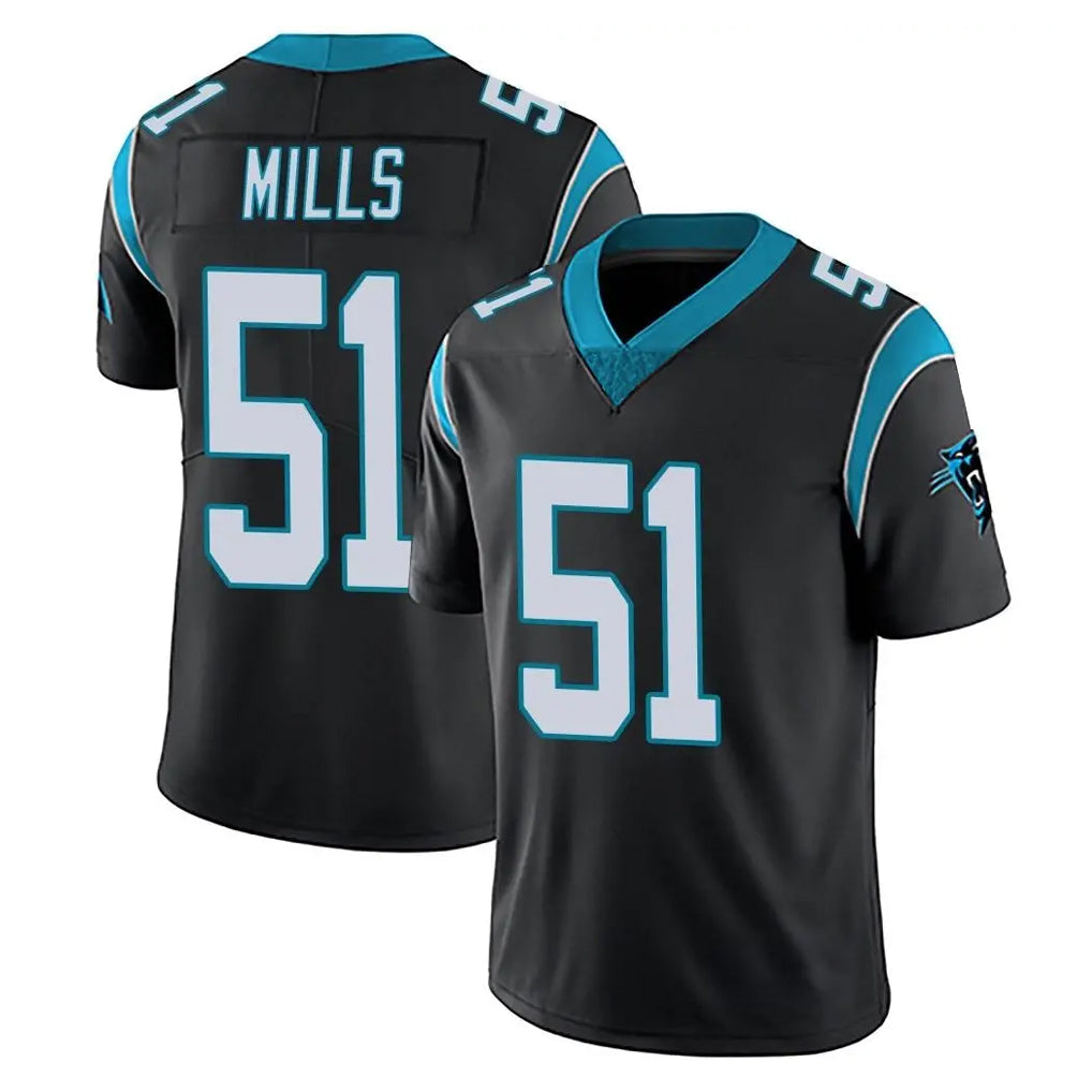 Davalo C.Panthers #51 Sam Mills Player Black Vapor Untouchable Limited Game Stitched Jerseys