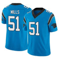 Davalo C.Panthers #51 Sam Mills Player Blue Vapor F.U.S.E. Limited Home Game Stitched Jerseys