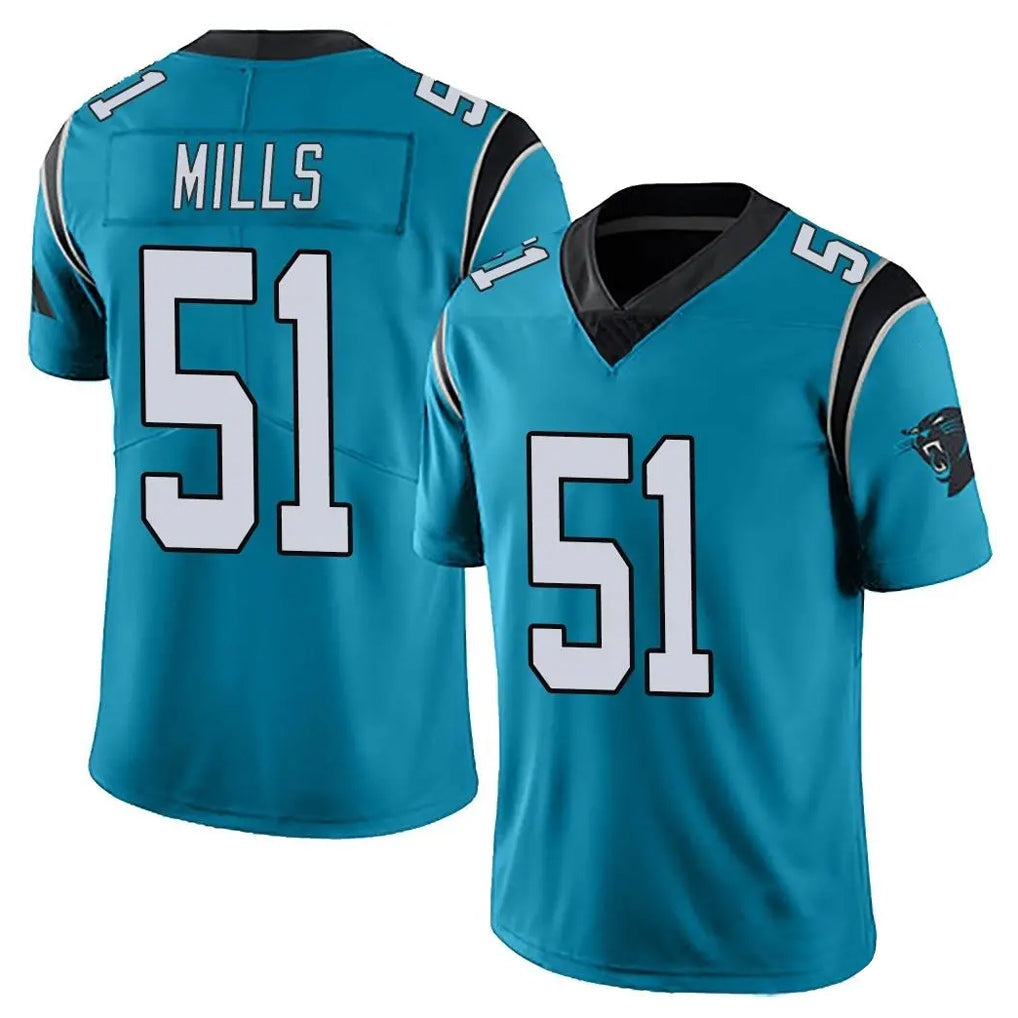 Davalo C.Panthers #51 Sam Mills Player Blue Vapor Untouchable Limited Game Stitched Jerseys