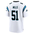 Davalo C.Panthers #51 Sam Mills Player White Home Game Stitched Jerseys