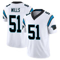 Davalo C.Panthers #51 Sam Mills Player White Vapor F.U.S.E. Limited Home Game Stitched Jerseys